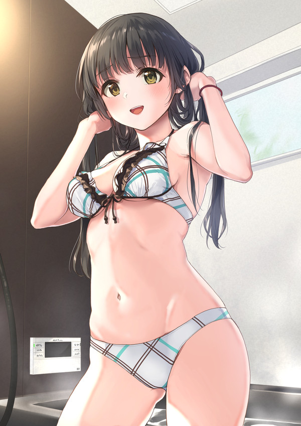 水着で背中を流してくれる幼馴染