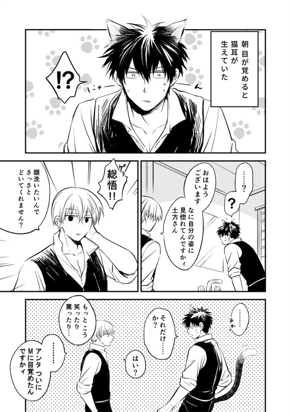 【銀土】猫耳副長まんが