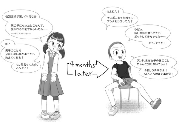 性別が変わったあと夏休みの間になんかあったらしいクラスメイト