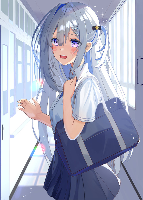 挨拶を恥ずかしながらも返してくれる かなた