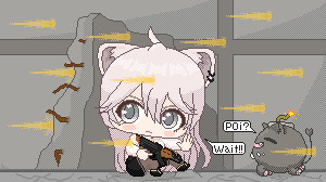 獅白ぼたん交戦中