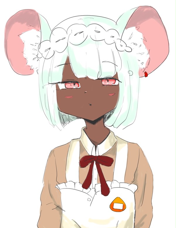 大黒天の左の子描きました