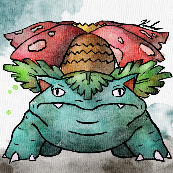 watercolor Venusaur