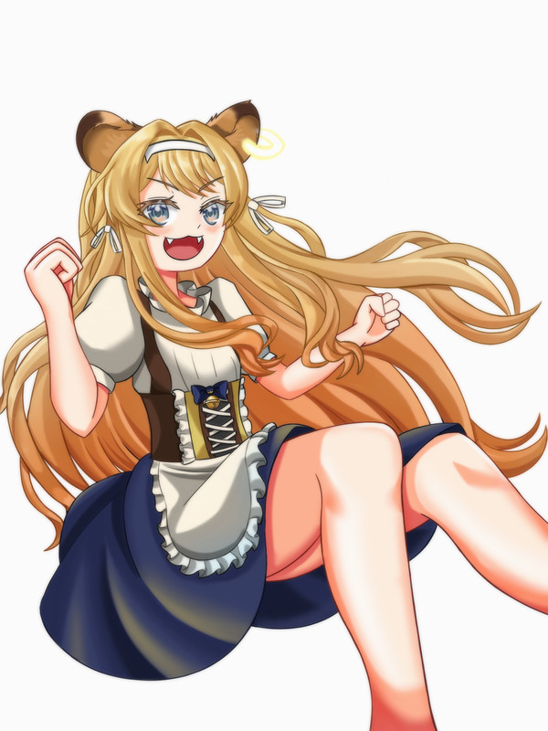 チロリアン風の衣装を着てもらった