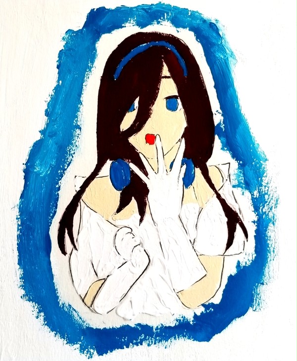 中野三玖　アクリル絵の具