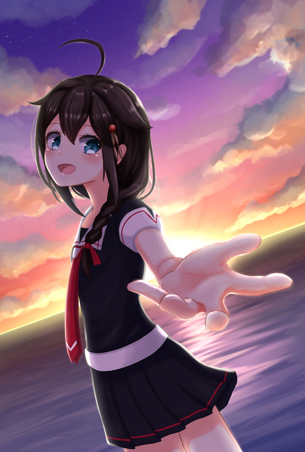 時雨進水日おめでとう絵