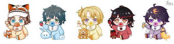 Baby Luxiem!!!❤️🧡💛💙💜