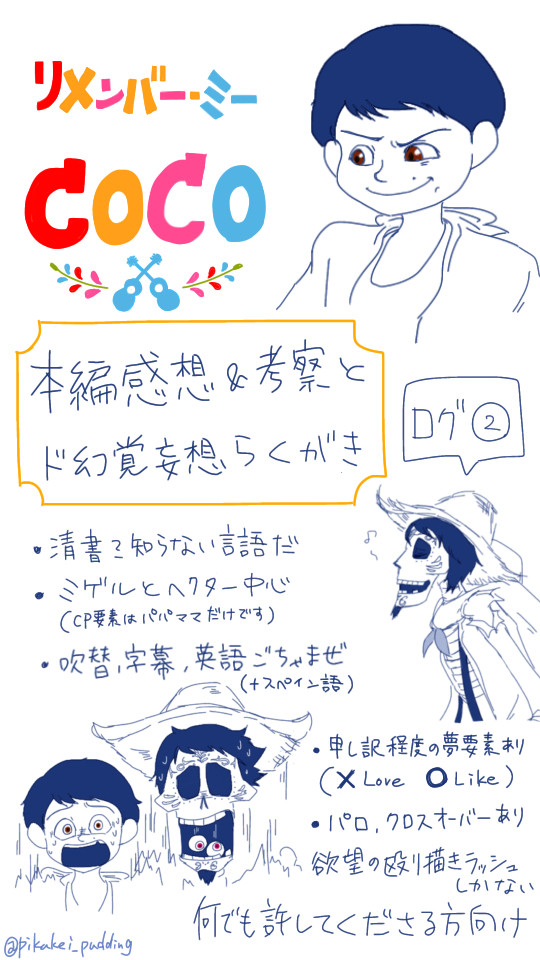 リメンバー・ミー(COCO) 感想とらくがきログ②