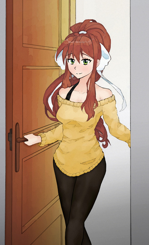 She walks into your room