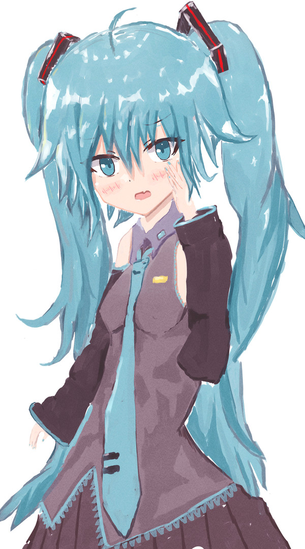照れミク
