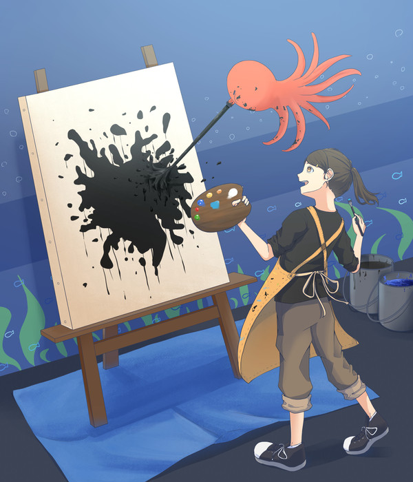 タコとの合作