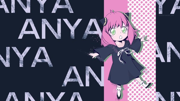 Anya SPYXFAMILY fanart wallpaper
