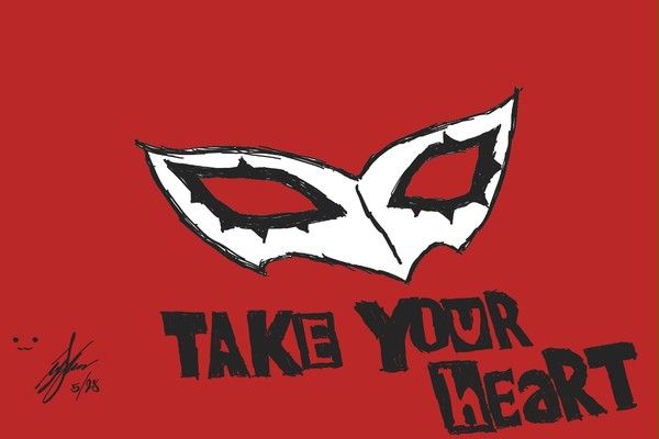 P5 Joker's Mask doodle