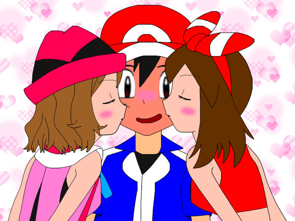 サトシとセレナとハルカのファースト・キス