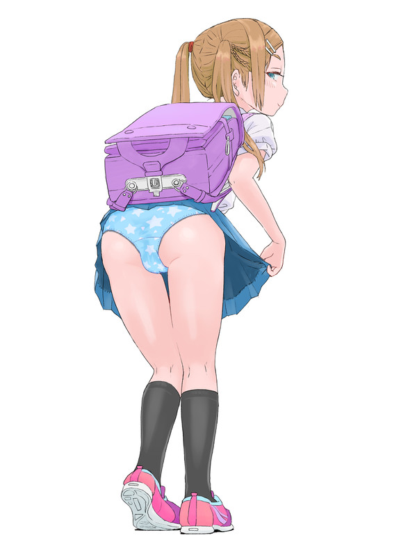 パンツ見せJS
