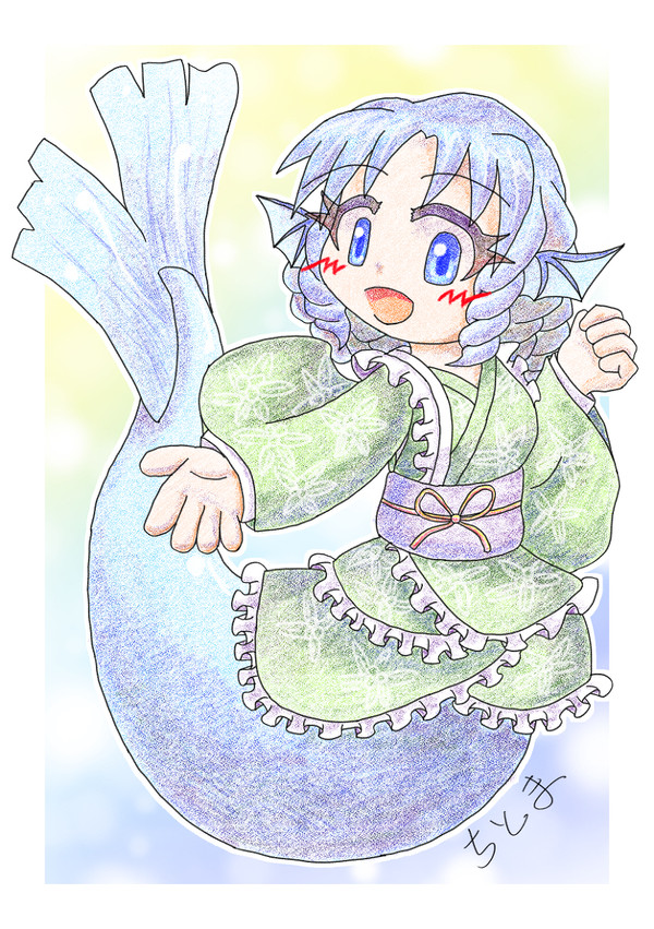 落書き『わかさぎ姫』