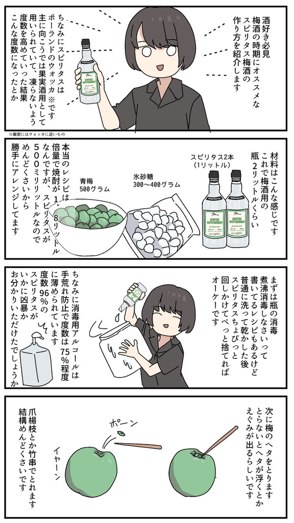 スピリタス梅酒