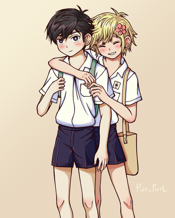 Sunny and Basil at school...