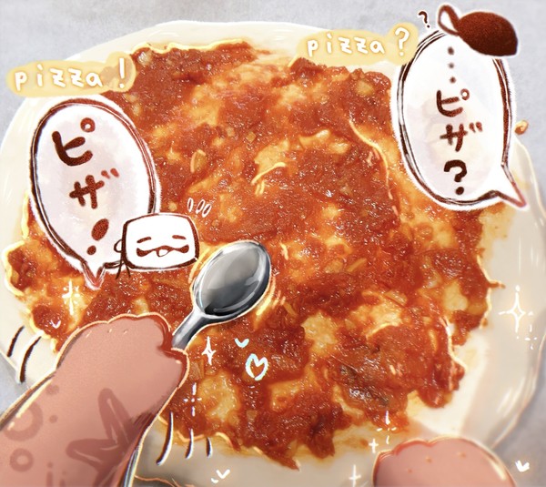 ザッカリーのピザ作り