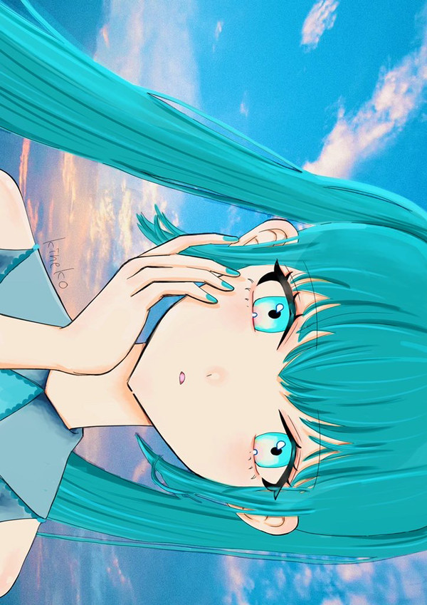 戸惑うミクちゃん