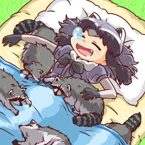 みんなで一緒に寝るのだ