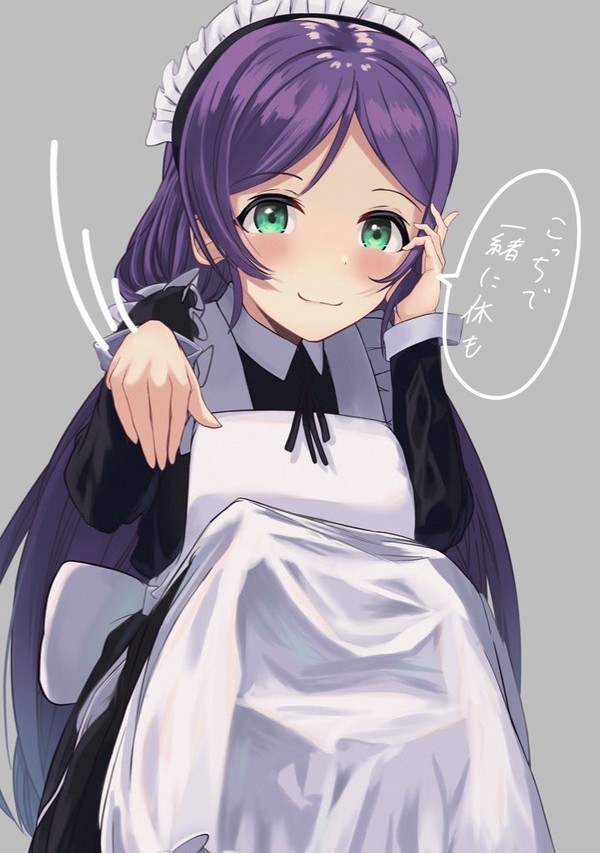 メイド服を着た希