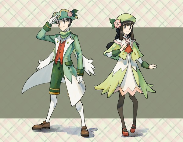 コウキとヒカリの、シェイミスペシャルドレス