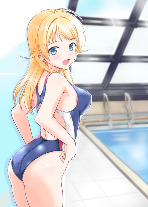 めぐると競泳水着と〇のプール