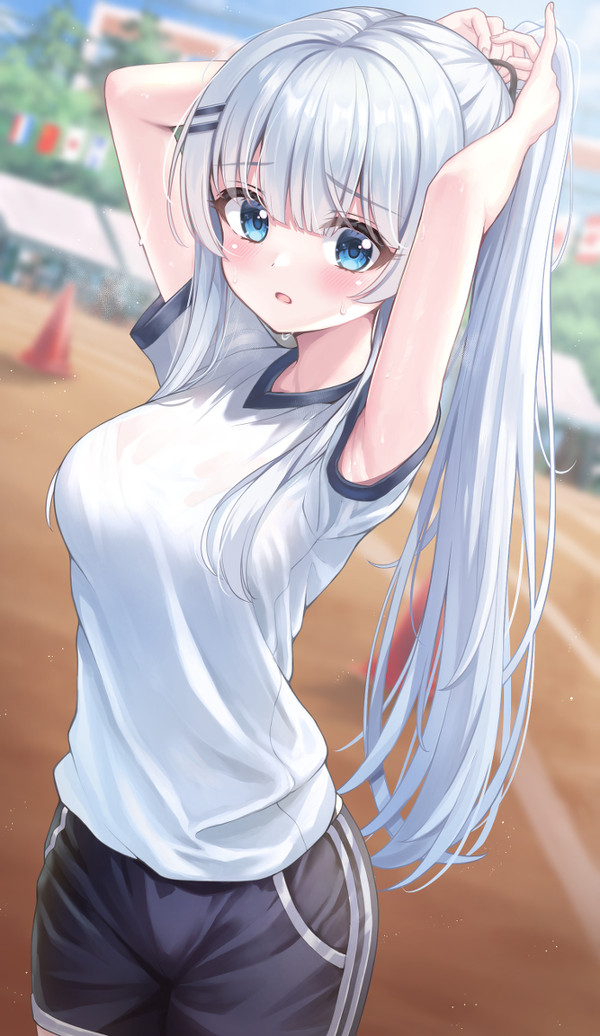 体育な白髪ちゃん