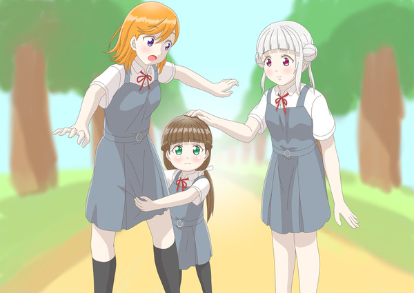 かのちぃと、ちっちゃくなったきな子ちゃん