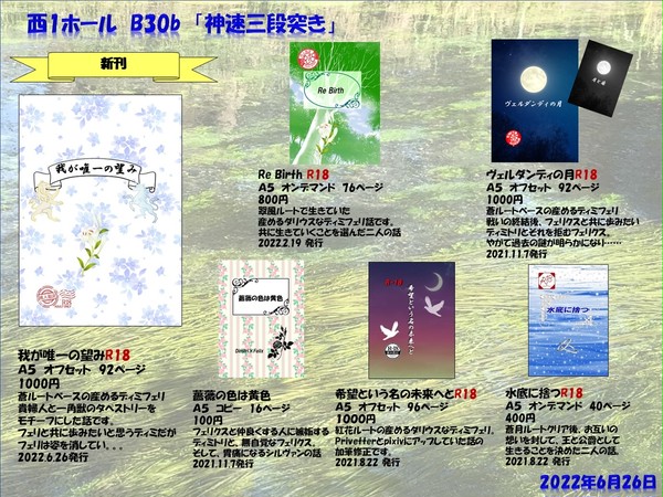 刻印の誇り15　お品書き　B30b　「神速三段突き」
