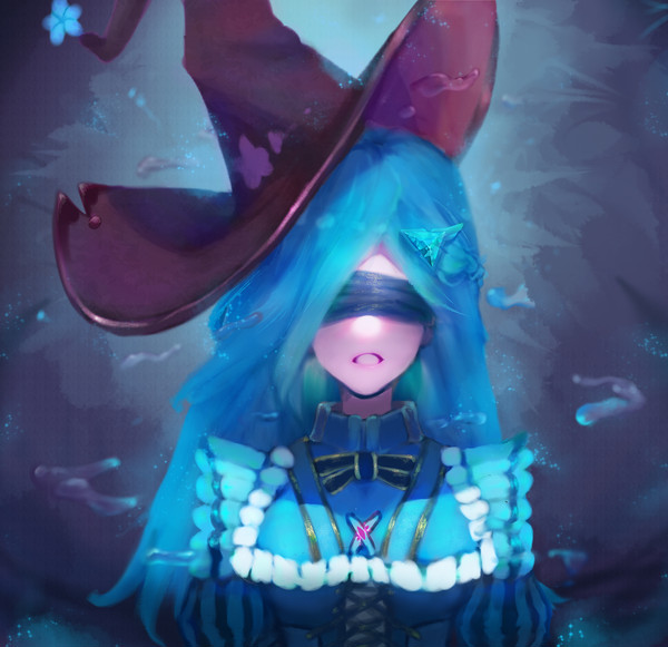 给笛亚换上了魔女装耶