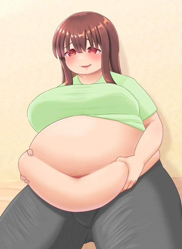 鏡を見て太りすぎたことを自覚する子