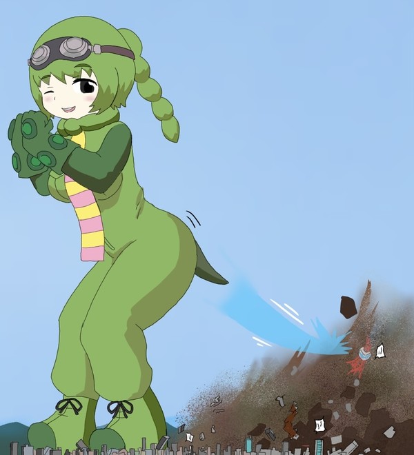 ガチャピンチャレンジ『なれるかな?巨大フレンズ』挿絵
