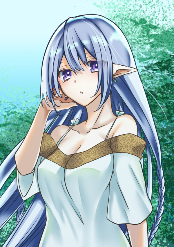 銀髪エルフっこ