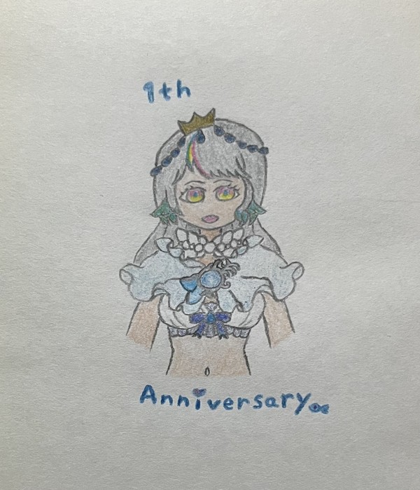 渚ねぃろちゃん1周年記念イラスト