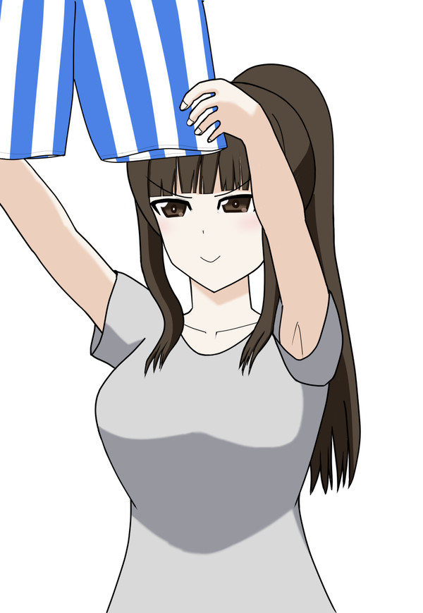 洗濯するしほさん
