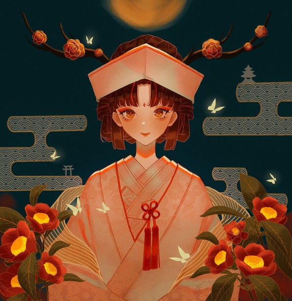 月下山茶