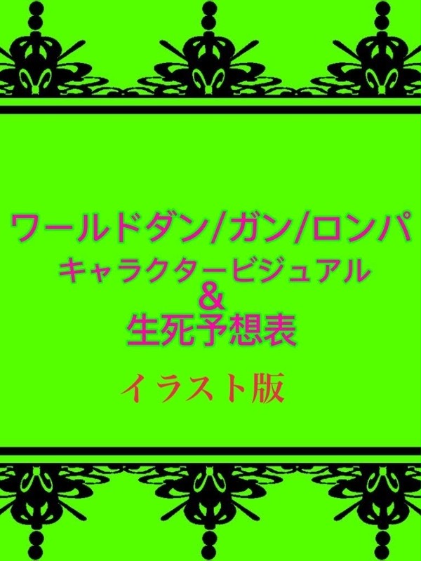 イラスト版 WODRキャラビジュアル&生死予想表