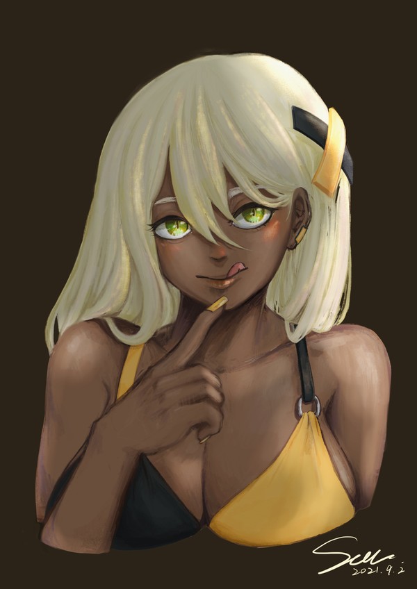 褐色肌女の子