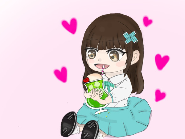 かおちゃんとクリームソーダ