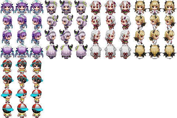 RPGツクール用歩行グラ　二期生