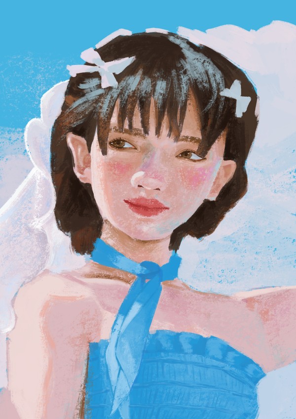 夏日，花嫁，少女
