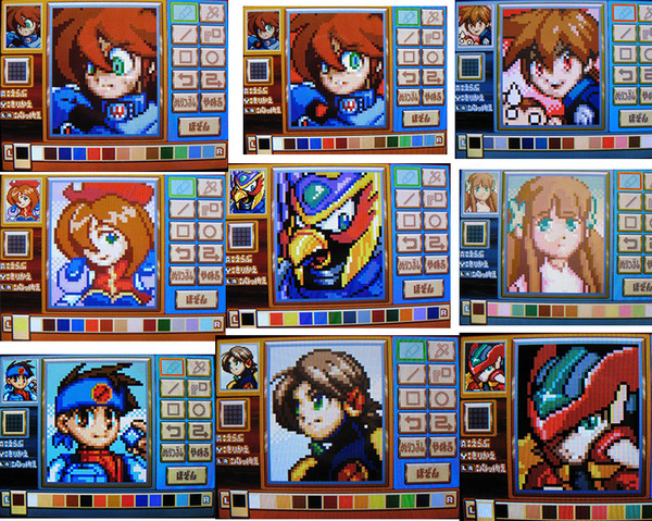 流星のロックマン用に描いてたドット絵