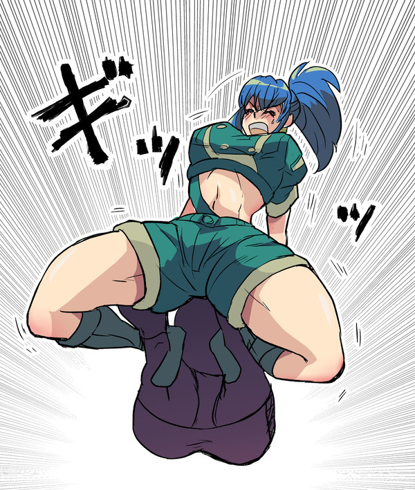 ロメロスペシャルをくらうレオナ
