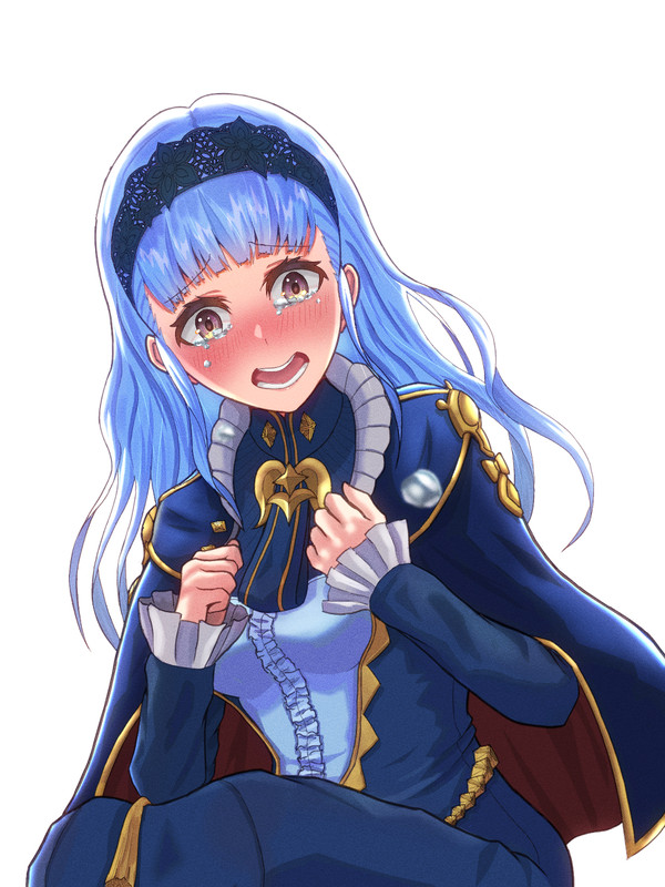 泣きながら声をかけるマリアンヌ