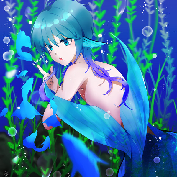 お題箱のイラスト【海の碧】