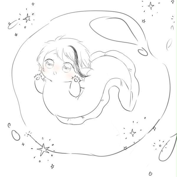 いつでもどこでも一緒にいたい稚魚🐬