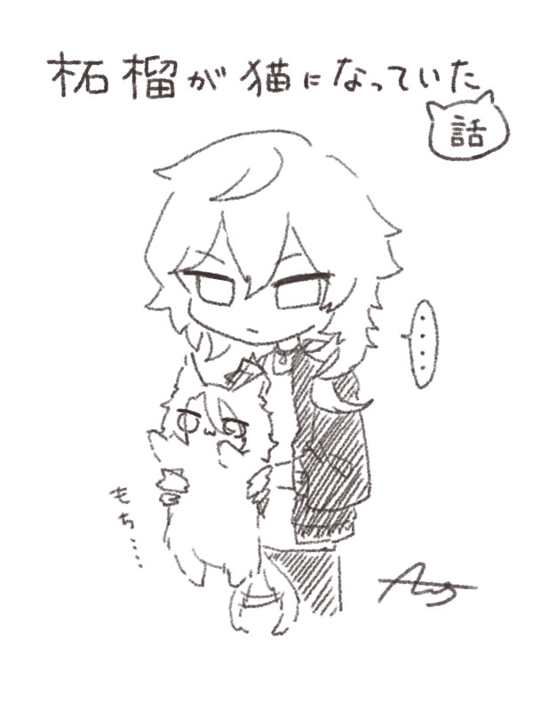 柘榴が猫になっていた話