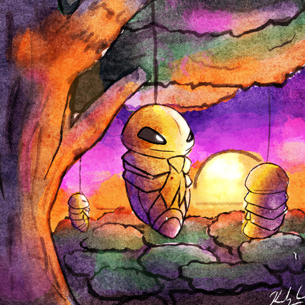 watercolor Kakuna